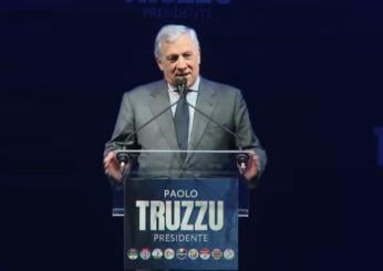 Elezioni Regionali in Sardegna 2024, Tajani: “Il centrodestra è unito, mi dispiace per la sinistra. Lavoriamo per vincere” | VIDEO