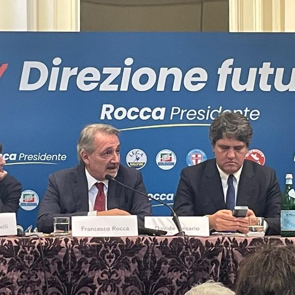 La presentazione di Francesco Rocca, candidato alla Regione Lazio per il centrodestra | DIRETTA FOTO VIDEO