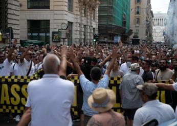 Taxi, nuova giornata di proteste e scioperi