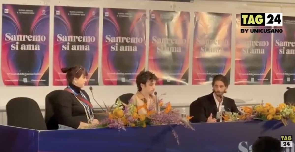 Santi Francesi,  conferenza stampa Sanremo 2024: “L’Ariston è emozionante”. Il duetto con Skin: “Sfidiamo tutti con la cover di ‘Hallelujah'”| VIDEO