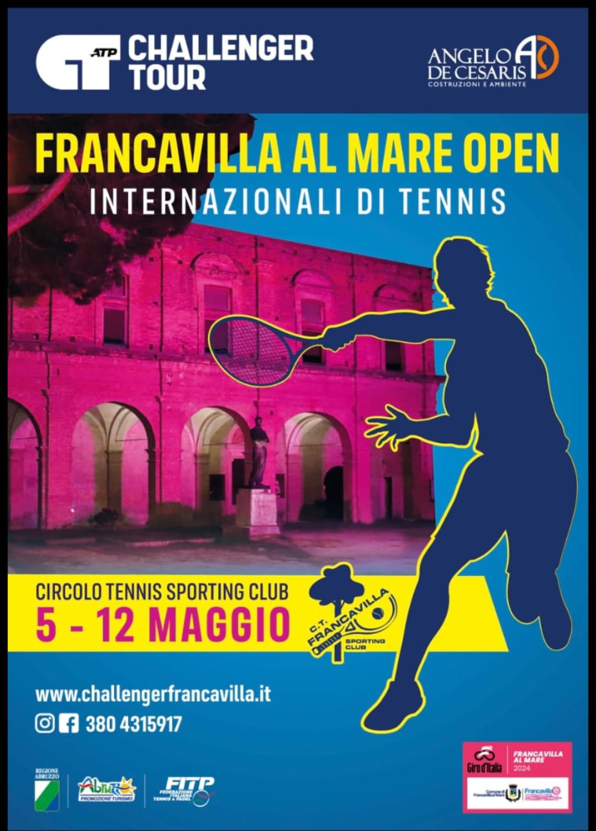 Francavilla al Mare Open 2024, il pres. Ugolini (Sporting club Francavilla al Mare): “L’incontro tra campioni del presente e del futuro”