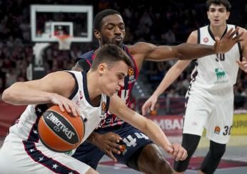 Eurolega 2024/2025, dove vedere Olimpia Milano-Virtus Bologna? Diretta tv e streaming