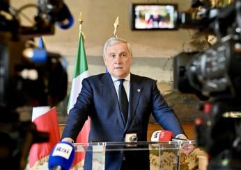 Tajani sugli aiuti umanitari a Gaza: “Disponibilità dell’Italia ad accogliere minori palestinesi”