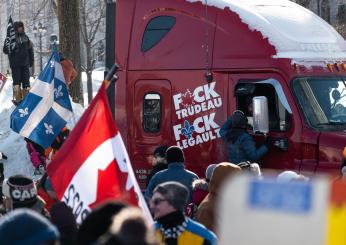 Canada, le proteste dei tir contro le misure anti-Covid