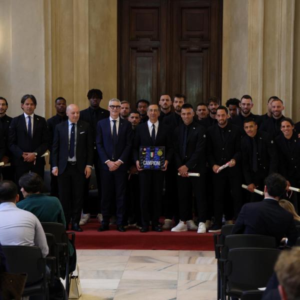 L’Inter riceve l’Ambrogino d’oro: alla cerimonia presenti dirigenza e squadra