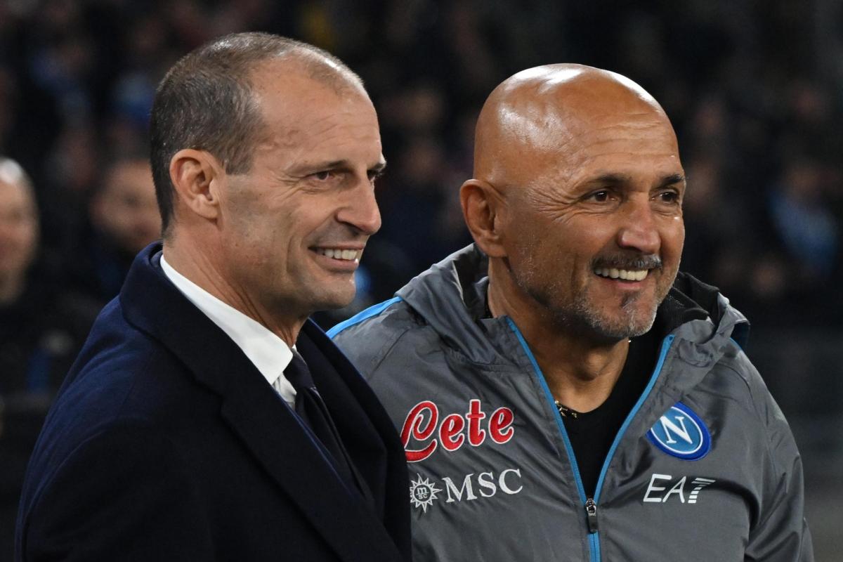 Spalletti-Allegri, la surreale stretta di mano diventa virale. VIDEO