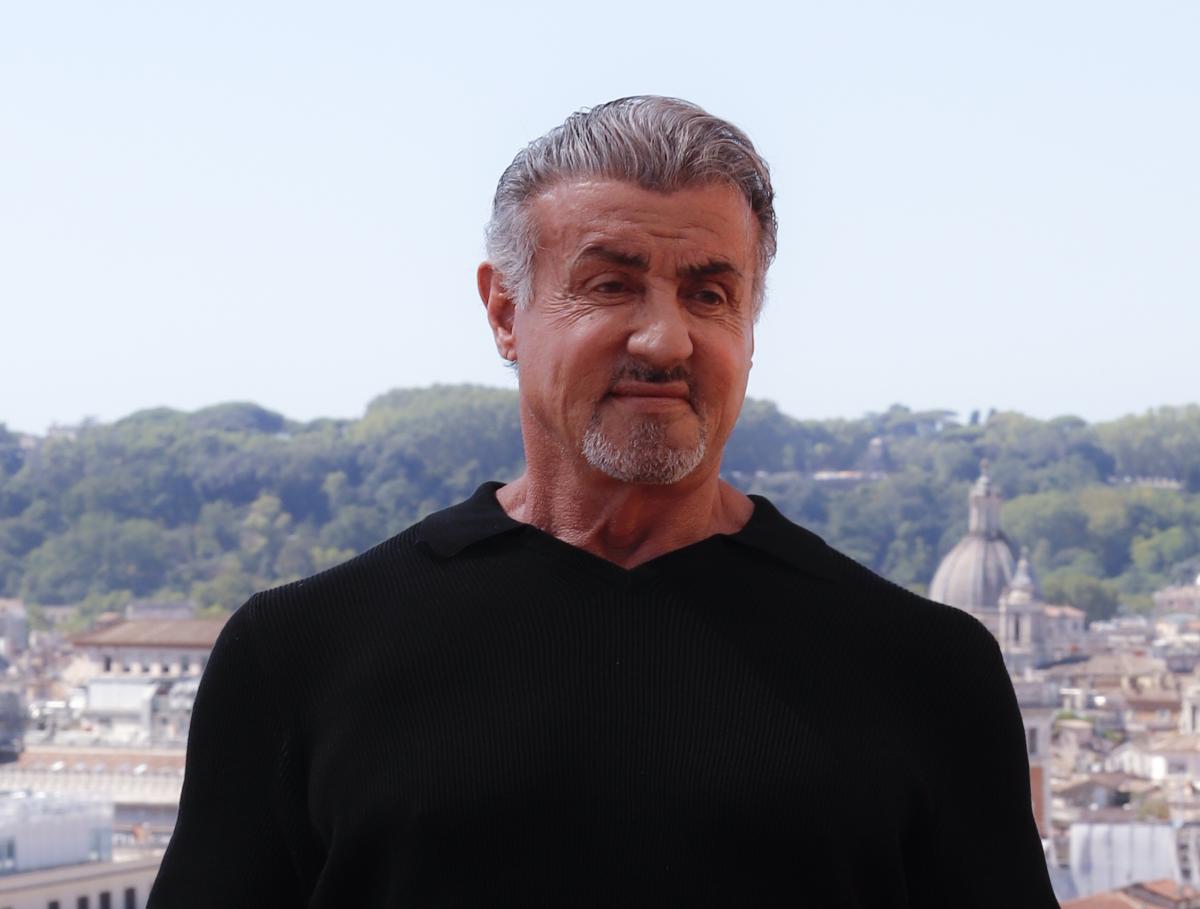 Sylvester Stallone con la maglia dell’As Roma