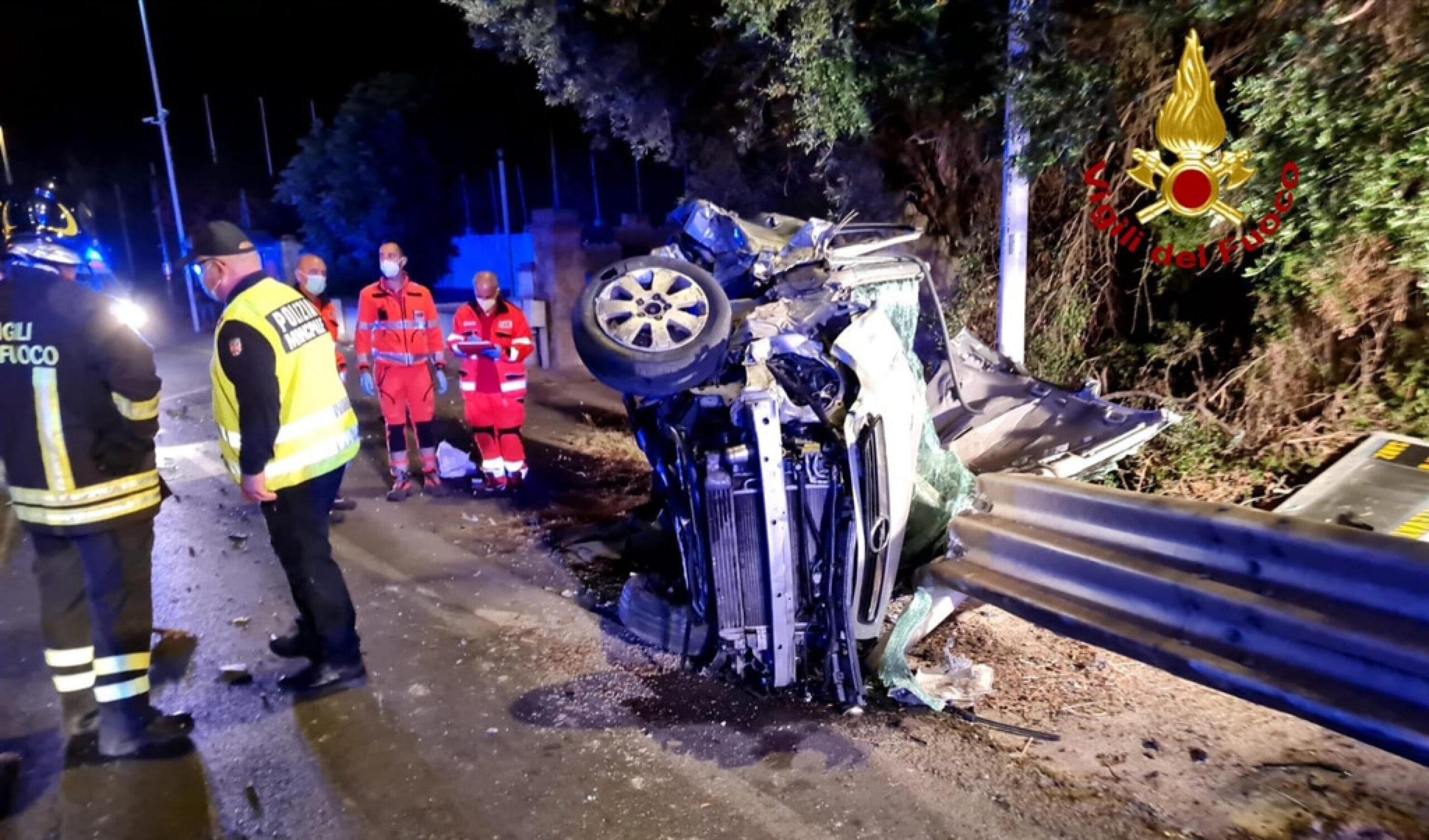 Trento, pauroso incidente stradale: un morto e due feriti