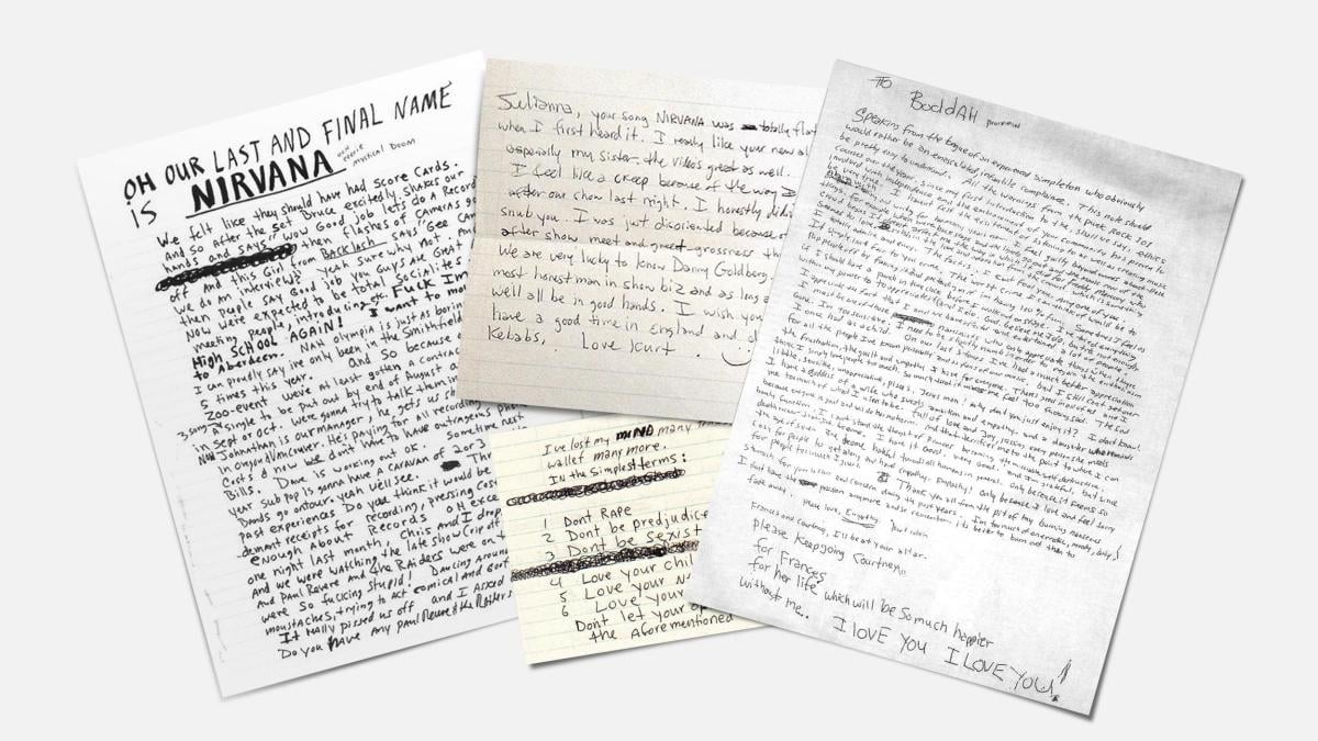 Cosa c’era scritto nella lettera di Kurt Cobain? La storia dell’addio prima della morte del cantante