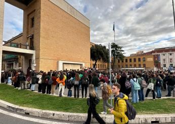 Manifestazione alla Sapienza per Giulia Cecchettin