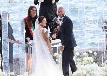 Marcell Jacobs matrimonio con Nicole Daza, foto della cerimonia