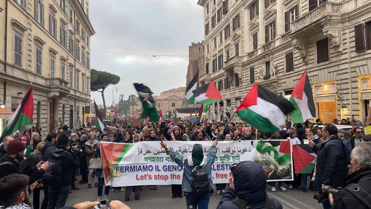 Manifestazione Palestina 2023, Maya Issa (Movimento studenti palest…