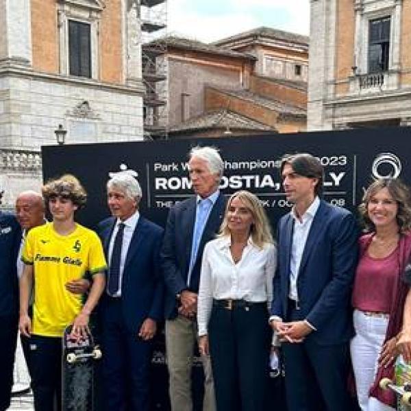 Presentati a Roma i Mondiali di Skateboarding Park 2023