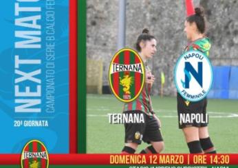 Serie B femminile, sfida di alta classifica: la Ternana per la 20^ riceve il Napoli