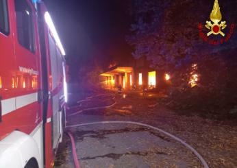 Monza, incendio nella fattoria verticale di Cavenago: fumo visibile dall’A4