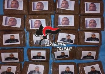 Maxi sequestro a Marsala, trovati panetti di droga con foto di Totò…