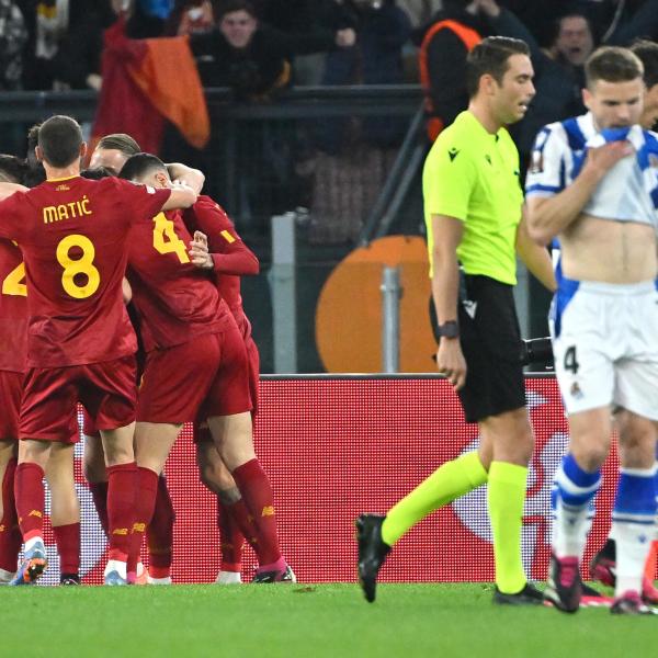 Roma-Real Sociedad 2-0, i giallorossi ‘vedono’ i quarti