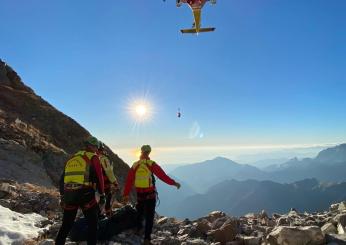 Precipita sulle Alpi Apuane, muore alpinista di 34 anni