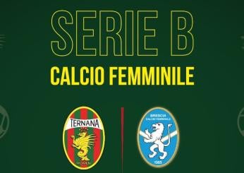 Serie B femminile, 9ª giornata: la capolista Ternana women ospita il Brescia