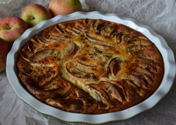 A merenda o colazione ecco la torta di pane e mele