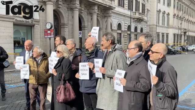 Sit-in dei giornalisti a Roma per Cecilia Sala: “Vogliamo la sua libertà”