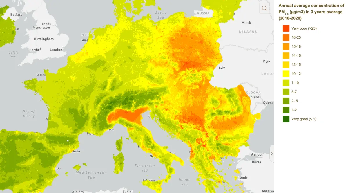 L’Atlante Europeo dell’Ambiente e della Salute