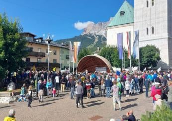 Giochi Invernali: manifestazione contro la pista da bob a Cortina