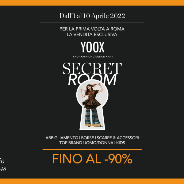 Per la prima volta arriva a Roma la vendita esclusiva Secret Room by Yoox