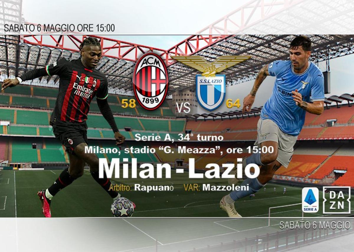 Milan-Lazio: dove vedere il confronto di San Siro per la 34^ di A