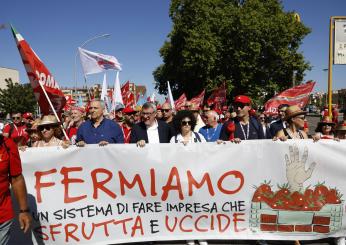 Bracciante morto a Latina, alla manifestazione contro il caporalato Landini minaccia “vertenza permanente” e Conte chiede il reato di “omicidio sul lavoro”