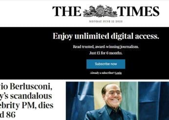 Silvio Berlusconi, dagli Usa il NY Times saluta il creatore di un modo di fare politica