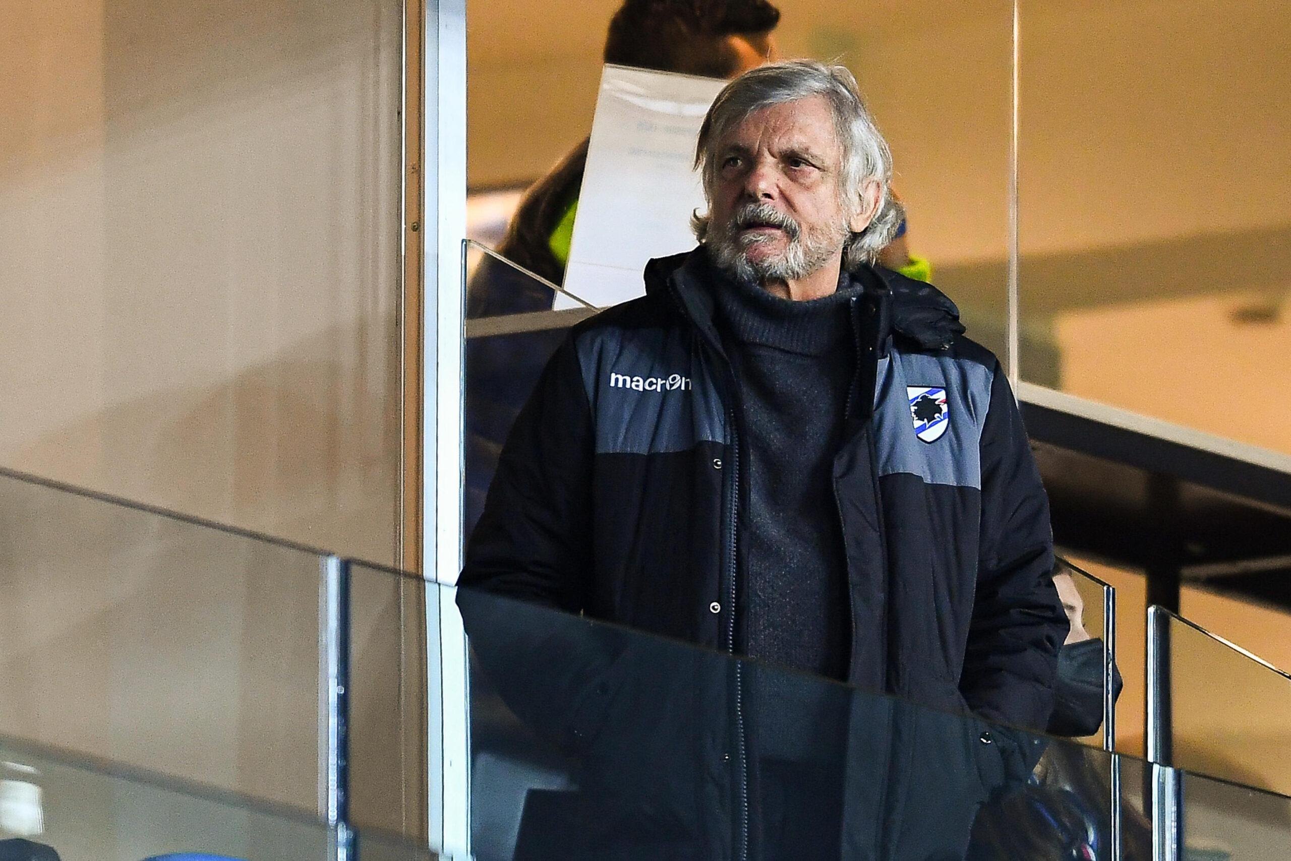 Sampdoria, si rivede Ferrero. L’ex Presidente allo stadio Olimpico ad assistere al match contro la Lazio