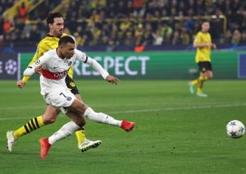 Borussia Dortmund-Psg, le probabili formazioni: Mbappè ancora centravanti