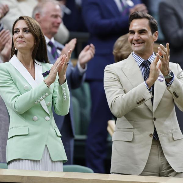 Tennis, Federer torna a Wimbledon con Kate Middleton