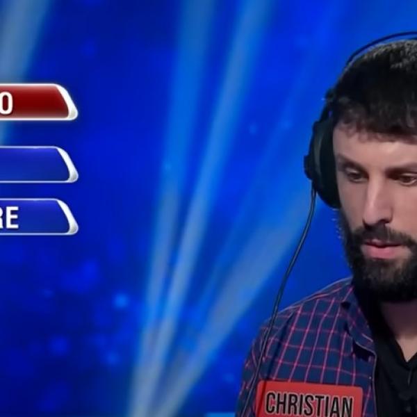 L’Eredità, dopo 25 puntate Christian Giordano viene eliminato: quanto ha vinto in totale