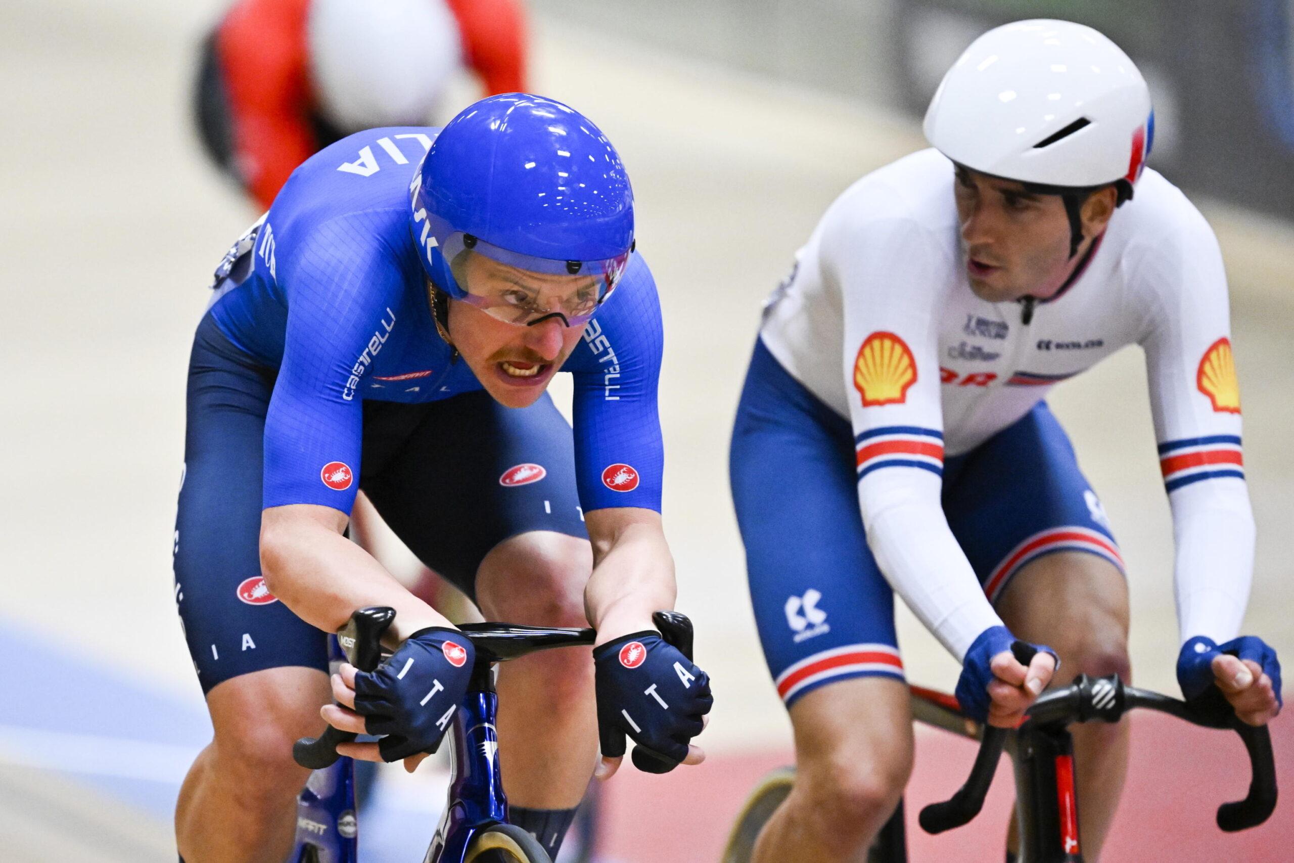 Simone Consonni investito da una E-bike in allenamento: frattura della clavicola e addio al mondiale