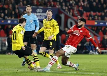 Champions League 23/24, return match degli ottavi: dove vedere Borussia Dortmund-Psv Eindhoven in Tv e in streaming?