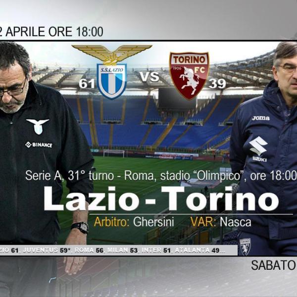 La 31^ di A alle 18:00 di oggi mette di fronte Lazio-Torino: ecco dove vedere il match dell’Olimpico