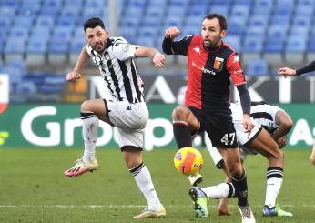 Serie A, Udinese-Genoa: dove vederla in Tv e streaming, arbitri, defezioni, precedenti e formazioni