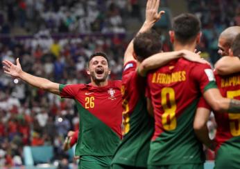 Mondiali Qatar 2022, Portogallo-Svizzera 6-1: show di Gonçalo Ramos, solo 17 minuti in campo per CR7