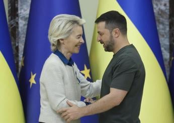 Von der Leyen a Kiev, fondamentale assistenza Ue per crisi energetica in vista dell’inverno. In arrivo prestito di 35 miliardi