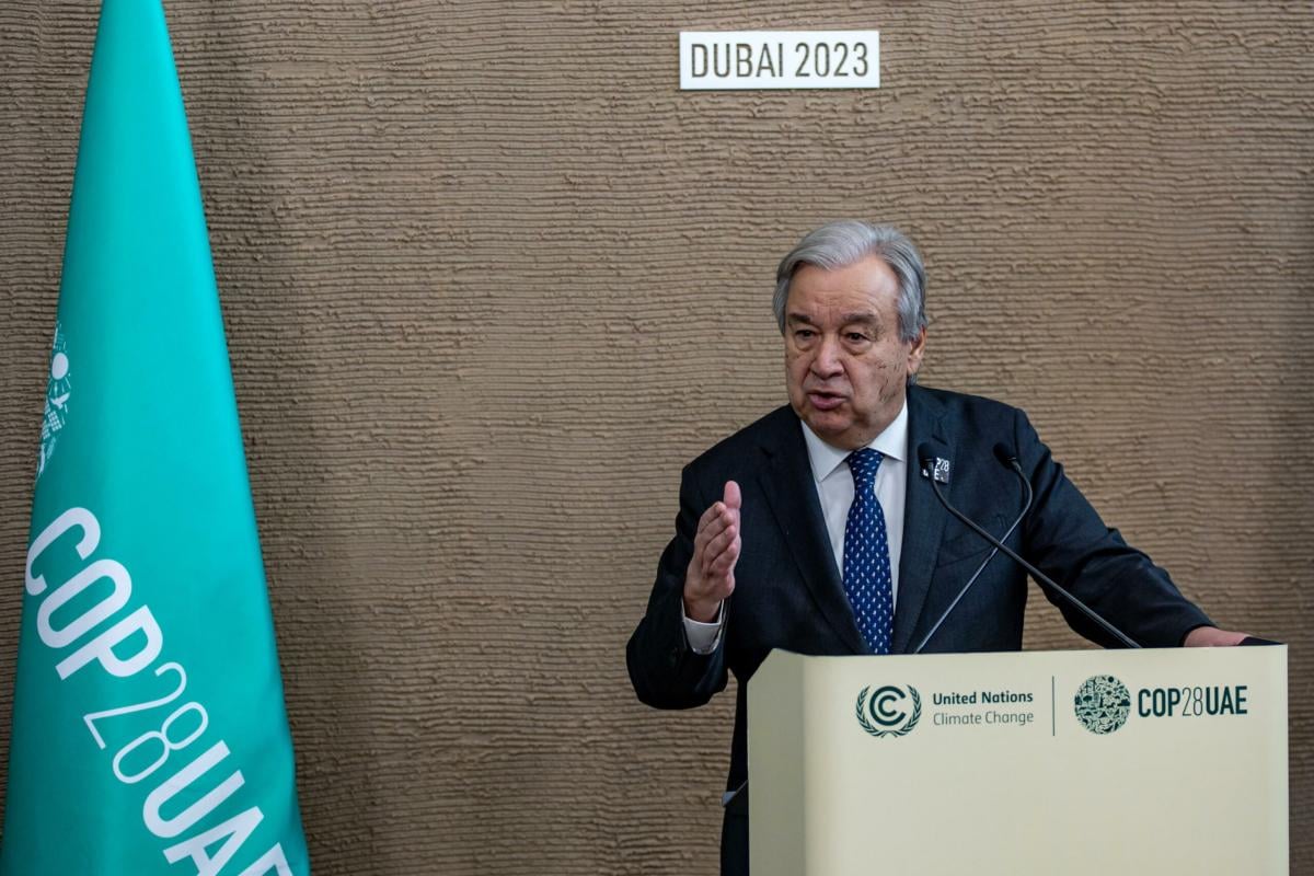 Clima, Guterres alla Cop28: “Viviamo una corsa contro il tempo, bis…