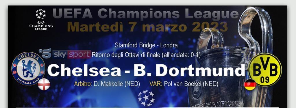 Chelsea-Borussia Dortmund dove vederla: Sky, Mediaset o Amazon Prime Video? Canale tv, diretta streaming, formazioni della partita