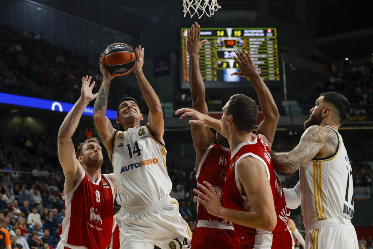 Eurolega, l’Olimpia non riesce a fermare il Real Madrid