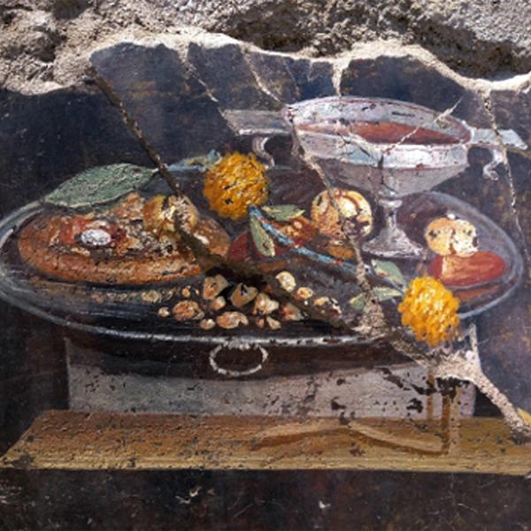 Pompei, nuova scoperta: l’affresco della pizza di 2000 anni fa sorp…