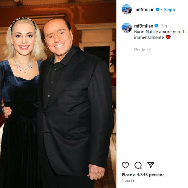 Il messaggio di Marta Fascina a Natale, foto con Berlusconi: “Buon Natale amore mio. Ti amo immensamente”