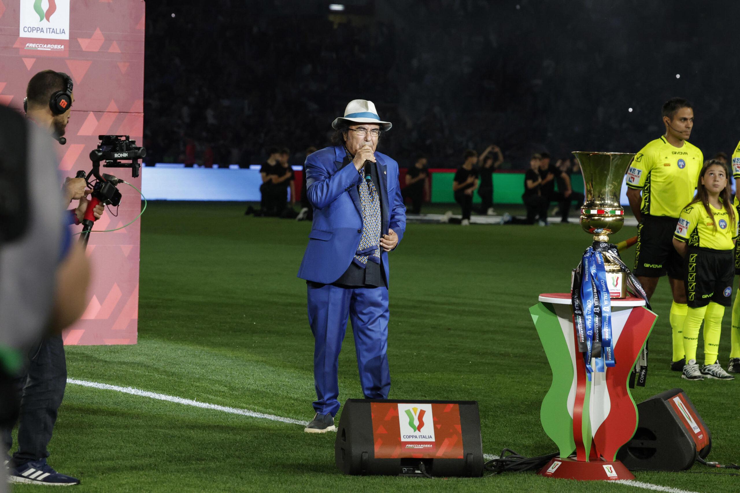 Finale Coppa Italia 2024: Al Bano canta l’Inno di Mameli, ma la prestazione fa discutere. Sui social: “L’ha storpiato!”