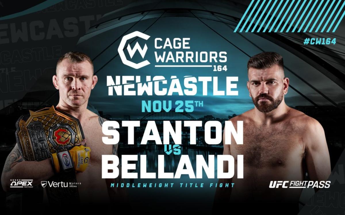 Cage Warriors, titolo pesi medi: Dario Bellandi sfiderà Mick Stanton