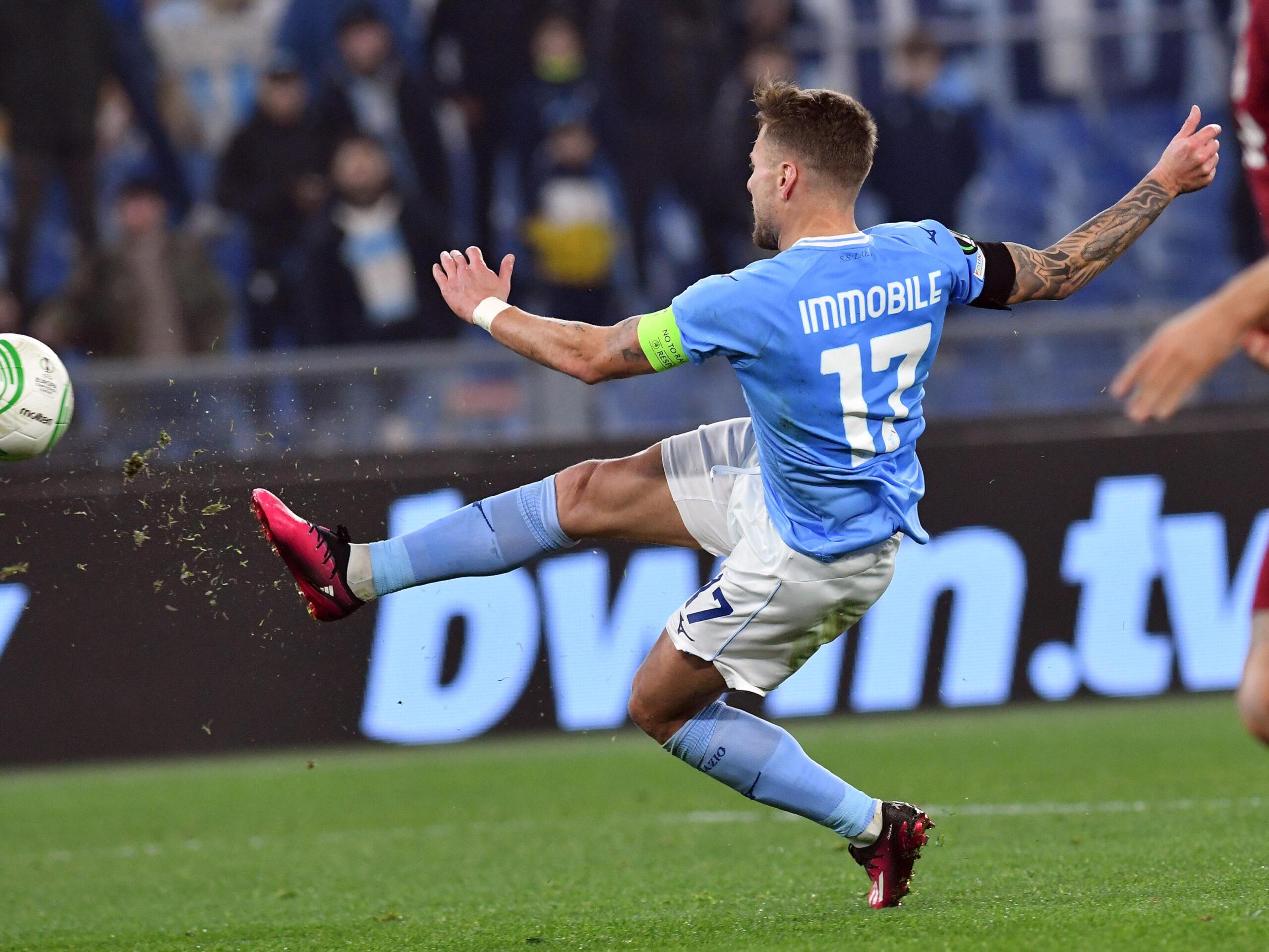 Lazio-Cluj 1-0, decide Immobile: biancocelesti vincono in 10 uomini  