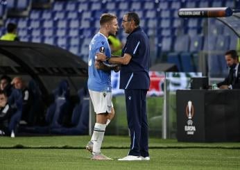 Lazio, Immobile ringrazia e saluta Sarri: “Abbiamo gioito e lottato insieme”